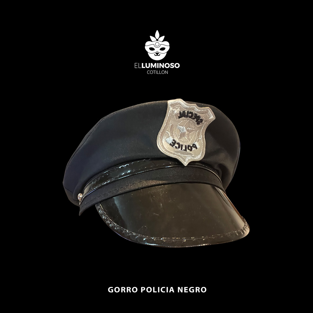 GORRO POLICIA NEGRO